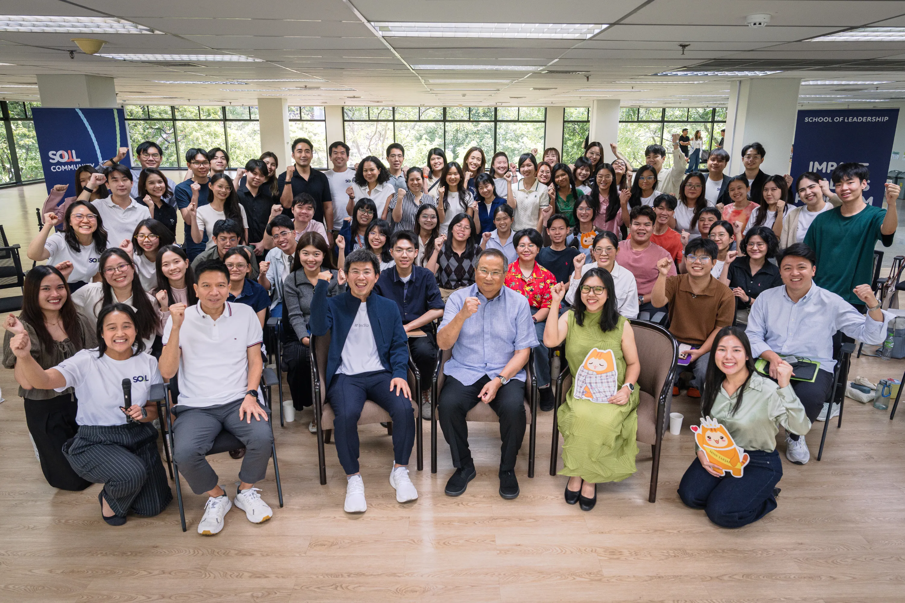 SOL leaders together at a community gathering