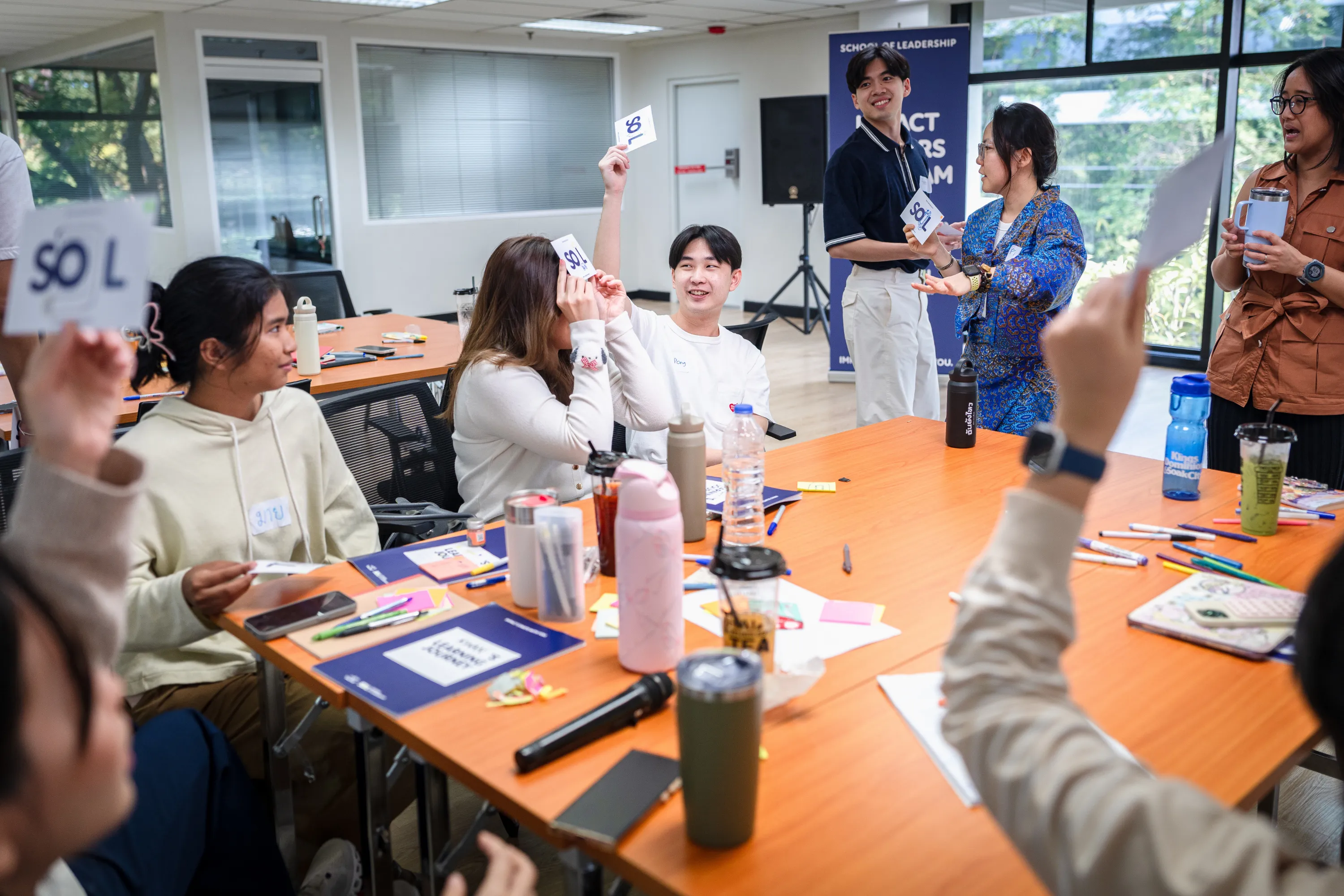 A SOL leadership workshop in progress
